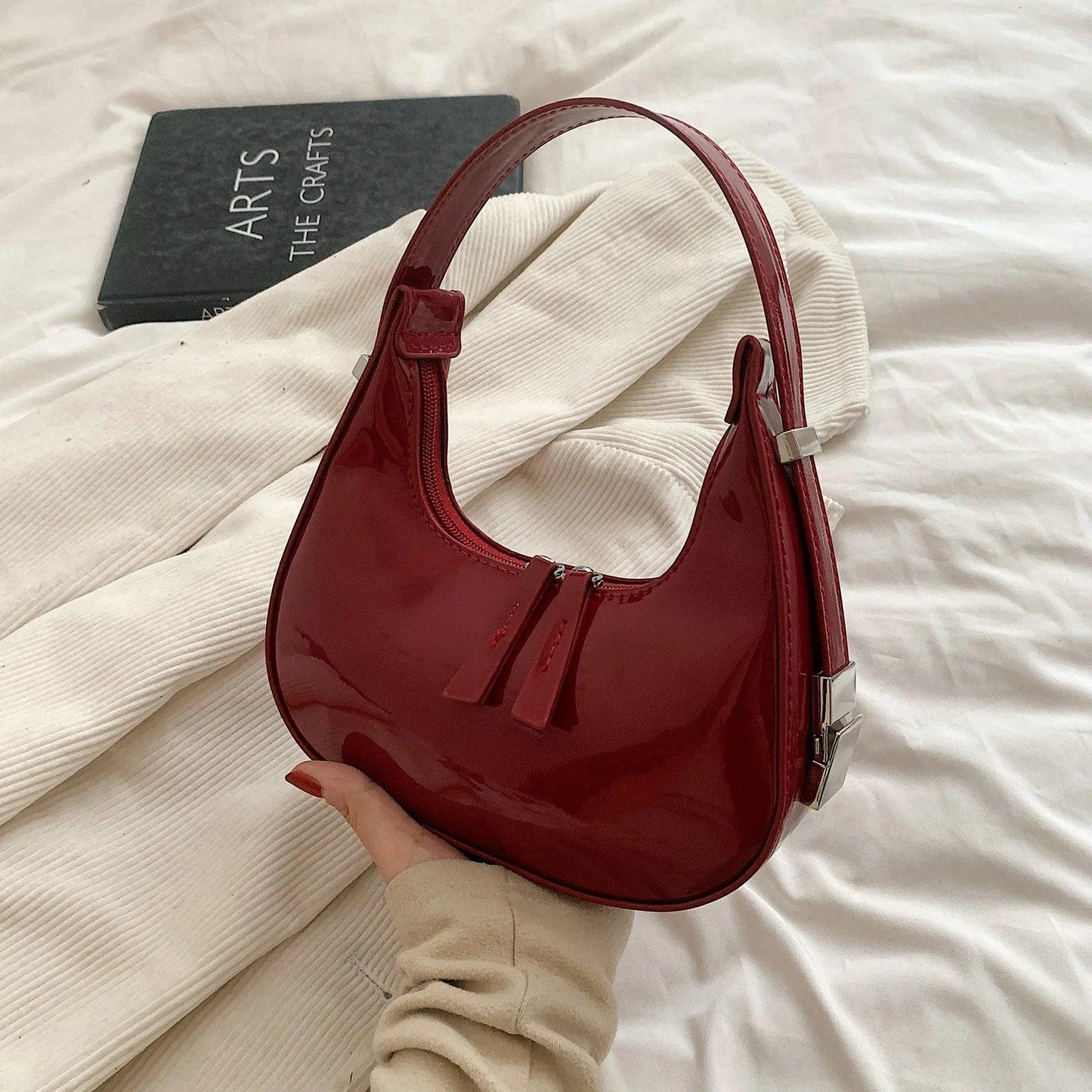 Retro Half-Moon Bag