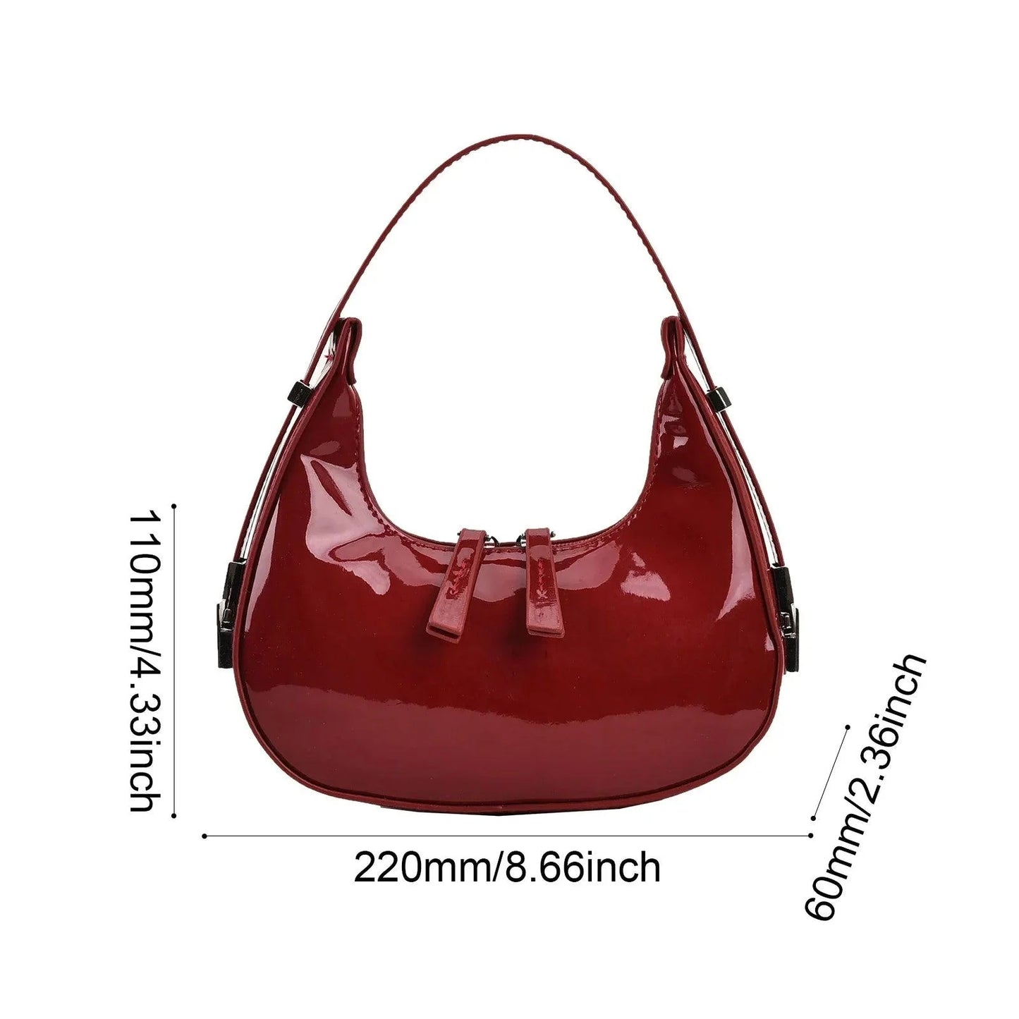 Retro Half-Moon Bag