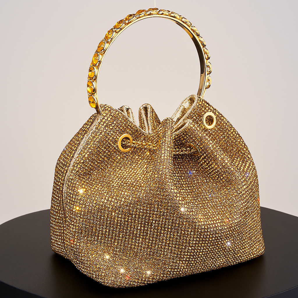 Mirena Gold Luxe Bag