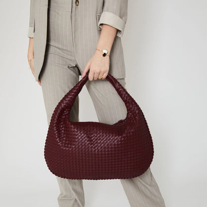 Brianna Luxe Braided Tote