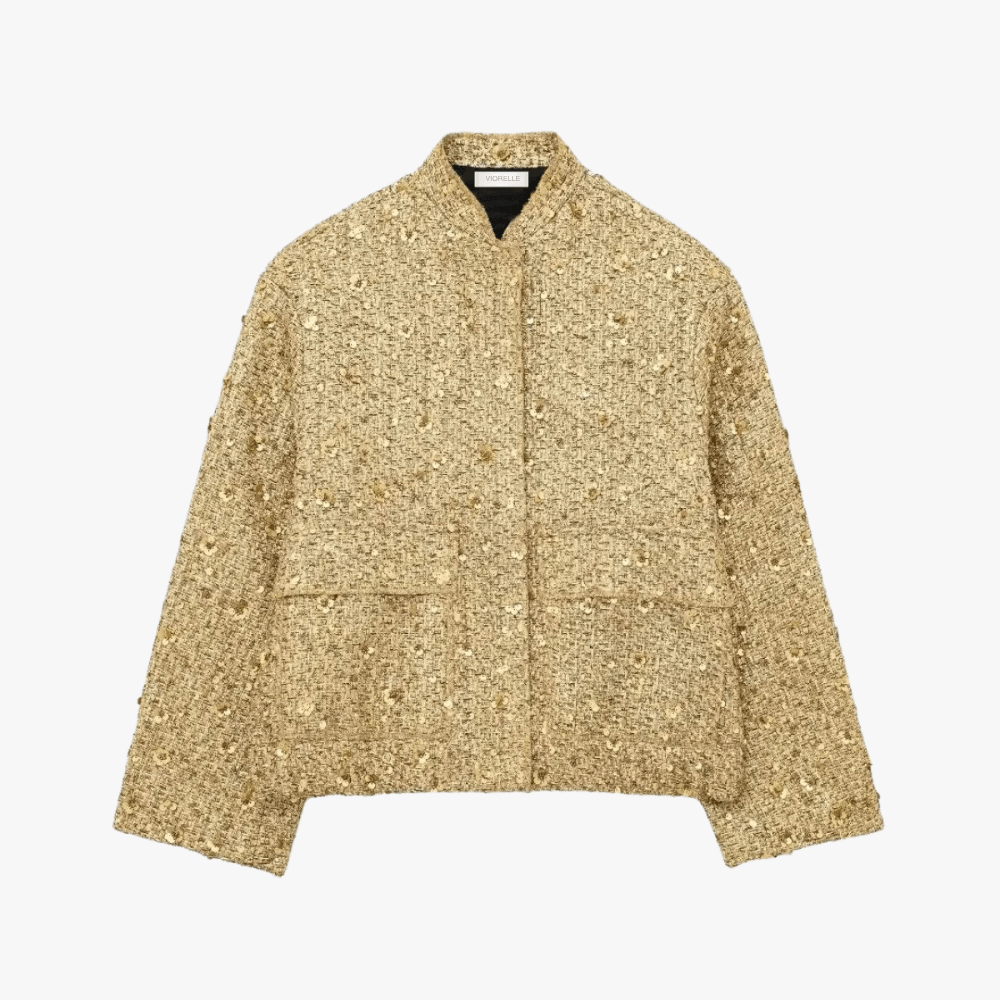 Sequined Oversized Coat