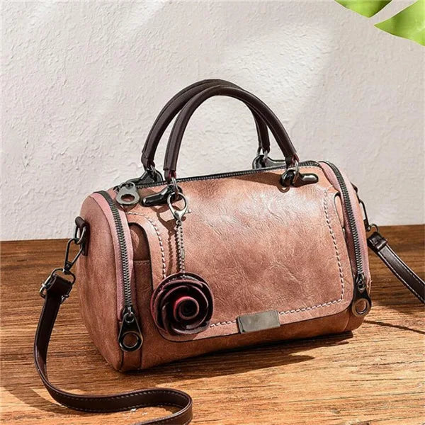 Fashion Women Shoulder Bag with Flower Pendant
