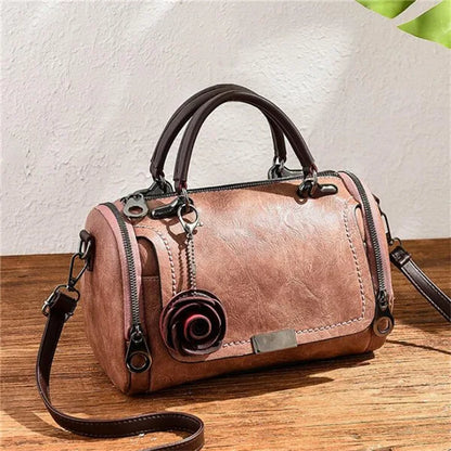 Fashion Women Shoulder Bag with Flower Pendant