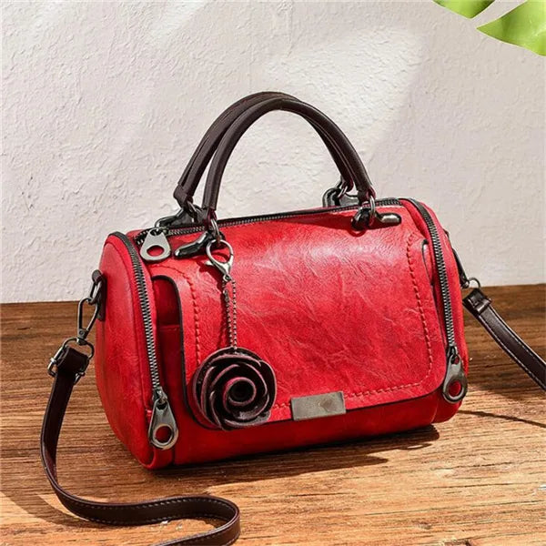 Fashion Women Shoulder Bag with Flower Pendant