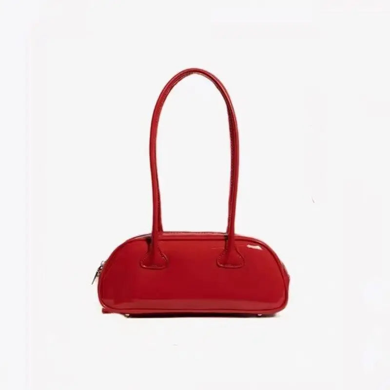 Red Versatile Boston Bag Women's 2026 Faion New