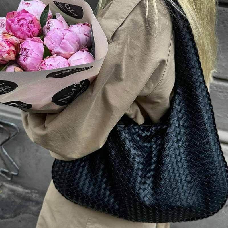 Brianna Luxe Braided Tote