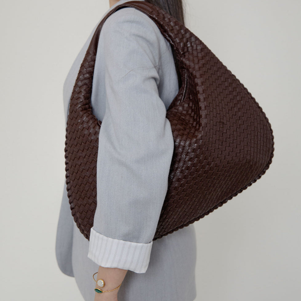 Brianna Luxe Braided Tote
