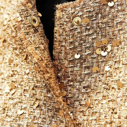 Sequined Oversized Coat